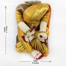 Ammavari Idol (Yellow Color with Kaddi Border) (11 Inchs)